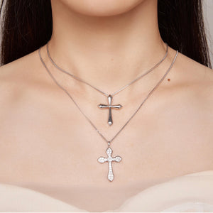 Glitzy Cross Necklace